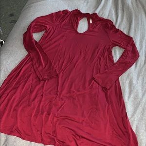 Maroon Flowy Dress